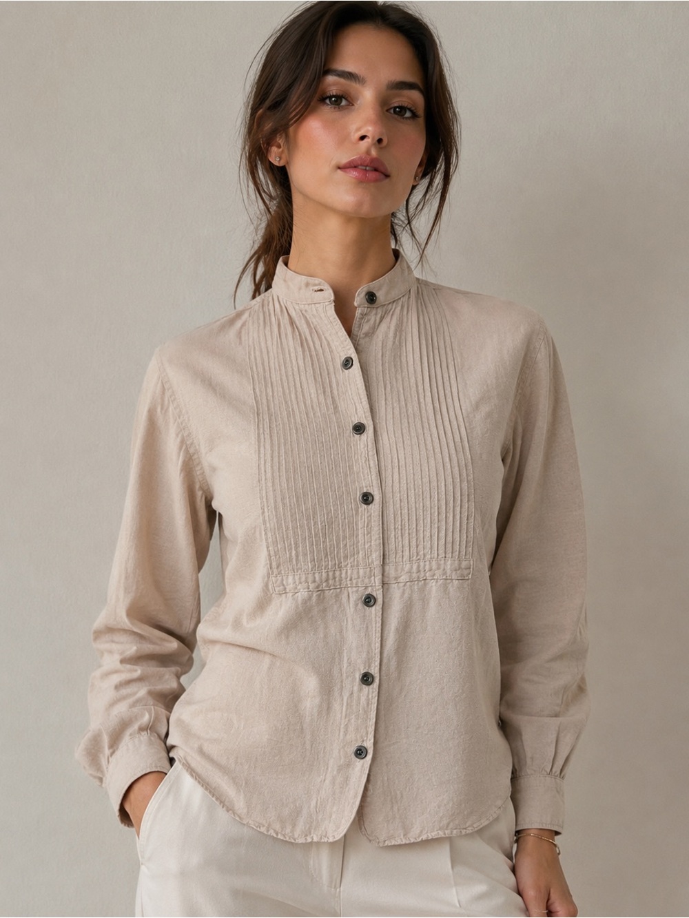 Arizona Company Neutral Beige 100% cotton -Blouse